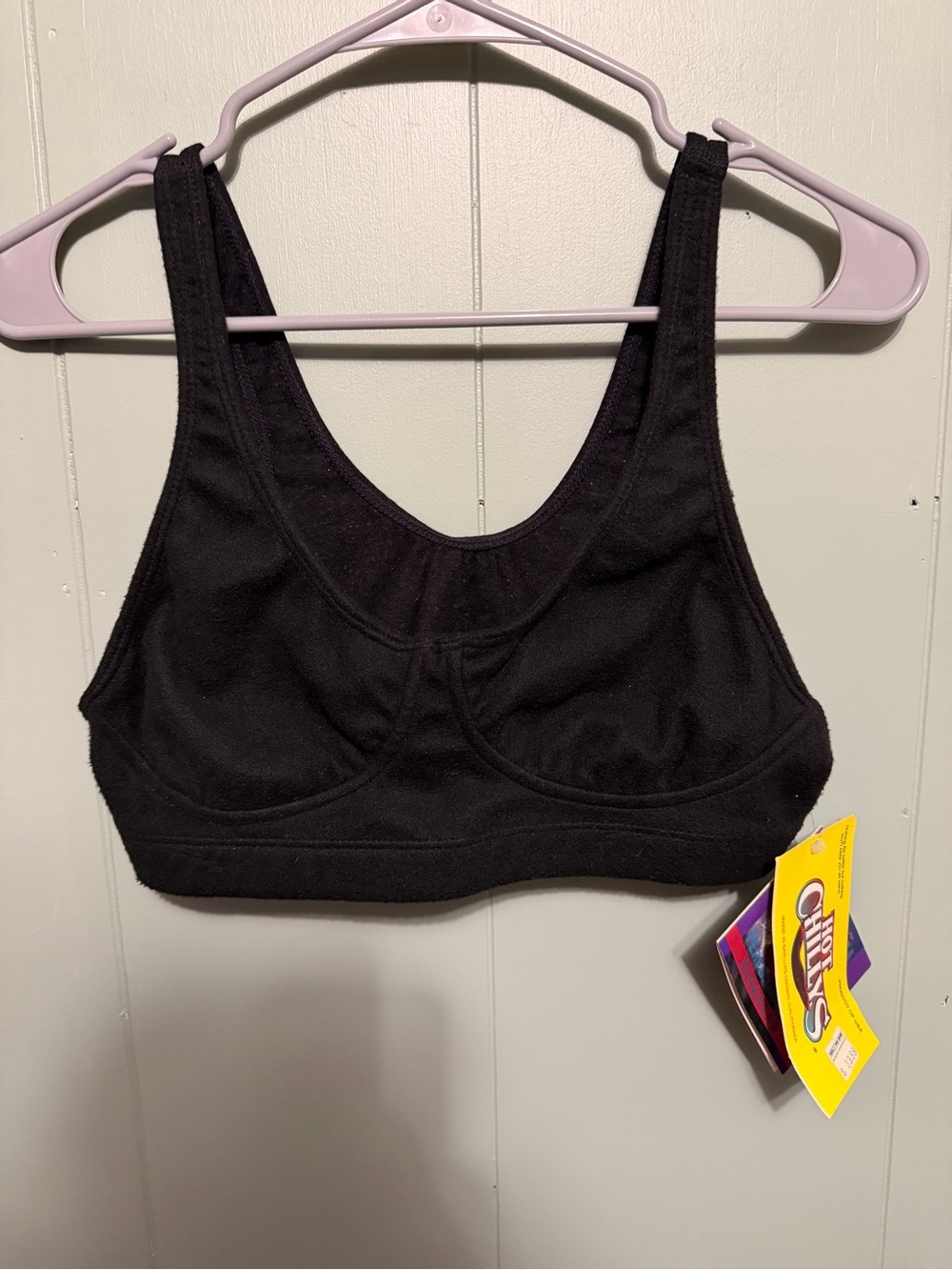 Black Wireless Support Sports Bra - Comfort Fit